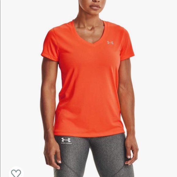 Bright Orange Under Armour Tee - Picture 1 of 3